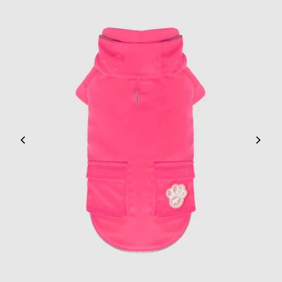 NWT, Canada Pooch Torrential Tracker Dog Raincoat, Waterproof, Pink, Size 22 - Picture 1 of 6